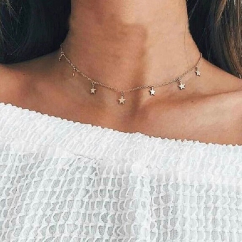 Gold Stars Necklace